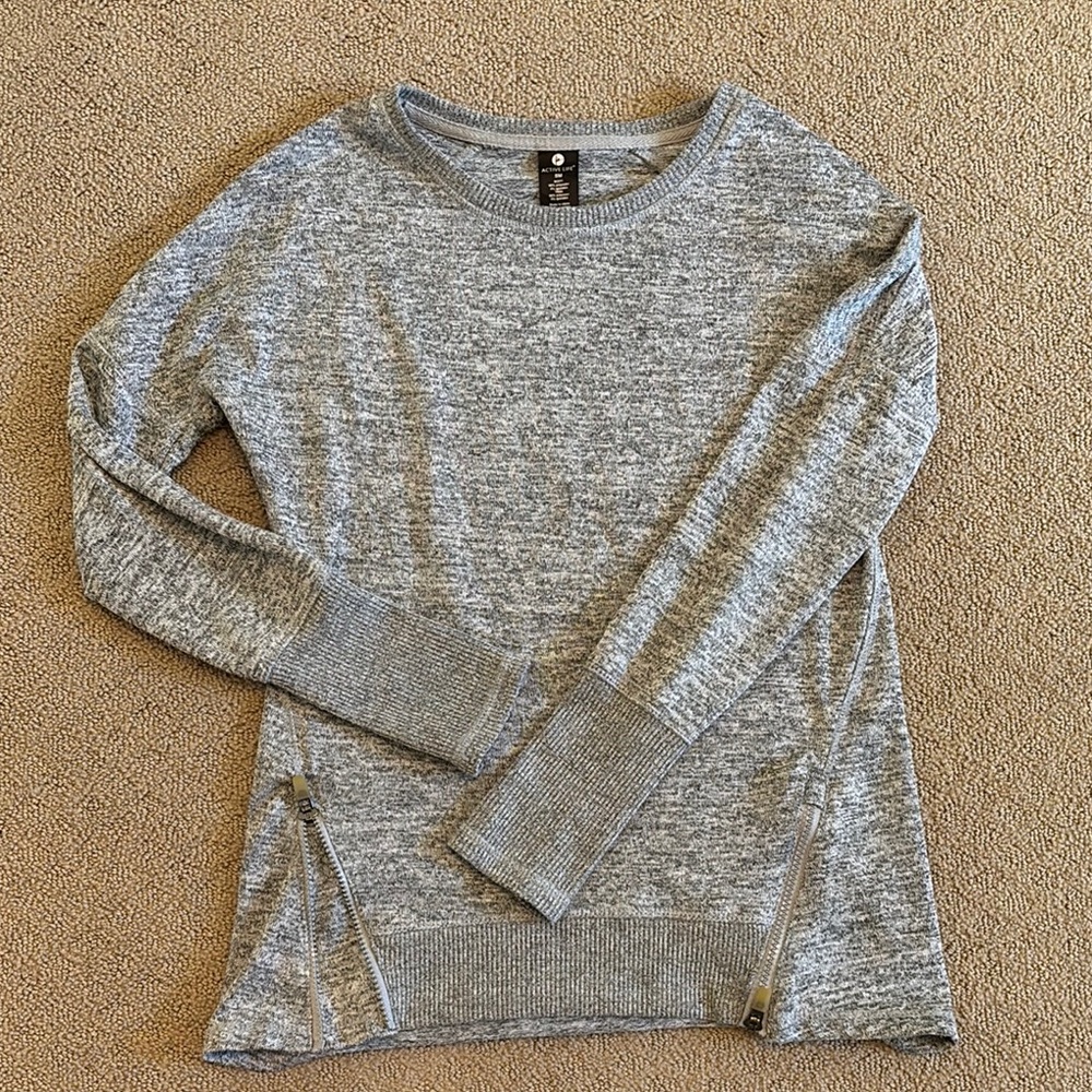 Active Life Gray Relaxed Sweatshirt